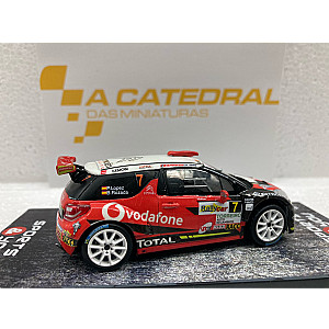 Miniatura personalizada base IXO RPT018 do Citröen DS3 R5 #7 - 1º classificado Rally de Ferrol 2018 - Pepe Lopez/ Borja Rosada