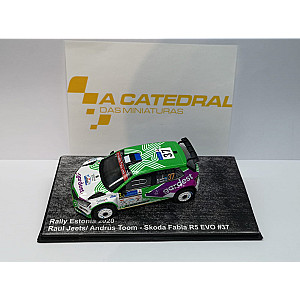 Miniatura personalizada base IXO RPT041 do Skoda Fabia R5 Evo #37 - DNF Rally Estonia 2020 - Raul Jeets/ Andrus Toom