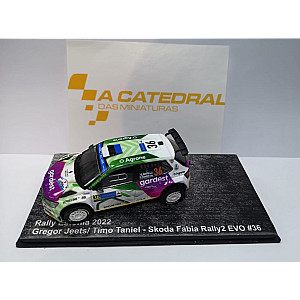 Miniatura personalizada base IXO RPT040 do Skoda Fabia Rally2 EVO #36 - 24º classificado Rally Estonia 2022 - Gregor Jeets/ Timo Taniel