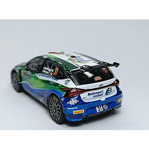 Miniatura personalizada base IXO RPT039 do Hyundai i20 Rally2 #31 - 57º classificado Rally Monte-Carlo 2023 - Josh McErlean/ John Rowan